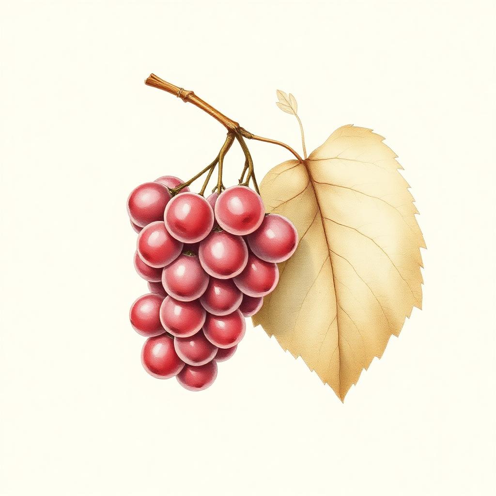 Rubin grape illustration